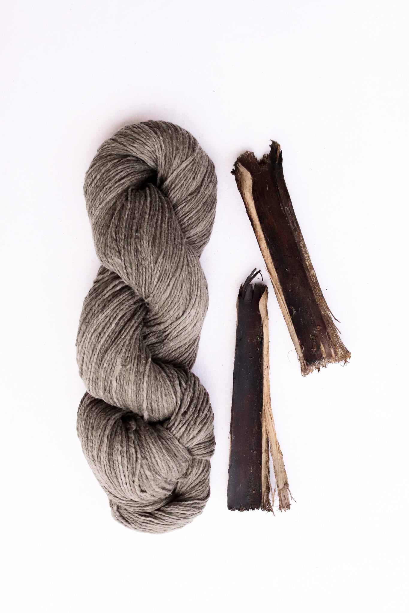 Ethiopian Handspun Cotton Yarn, Eucalyptus Bark