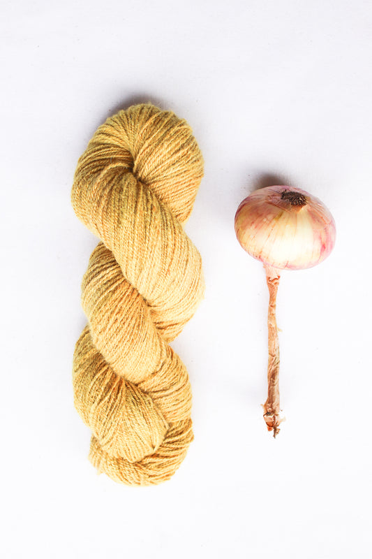 Organic Angora and Merino Blend, Onionskin