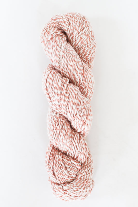 Ethiopian Handspun Cotton Yarn, Voca Peach + Natural Marled