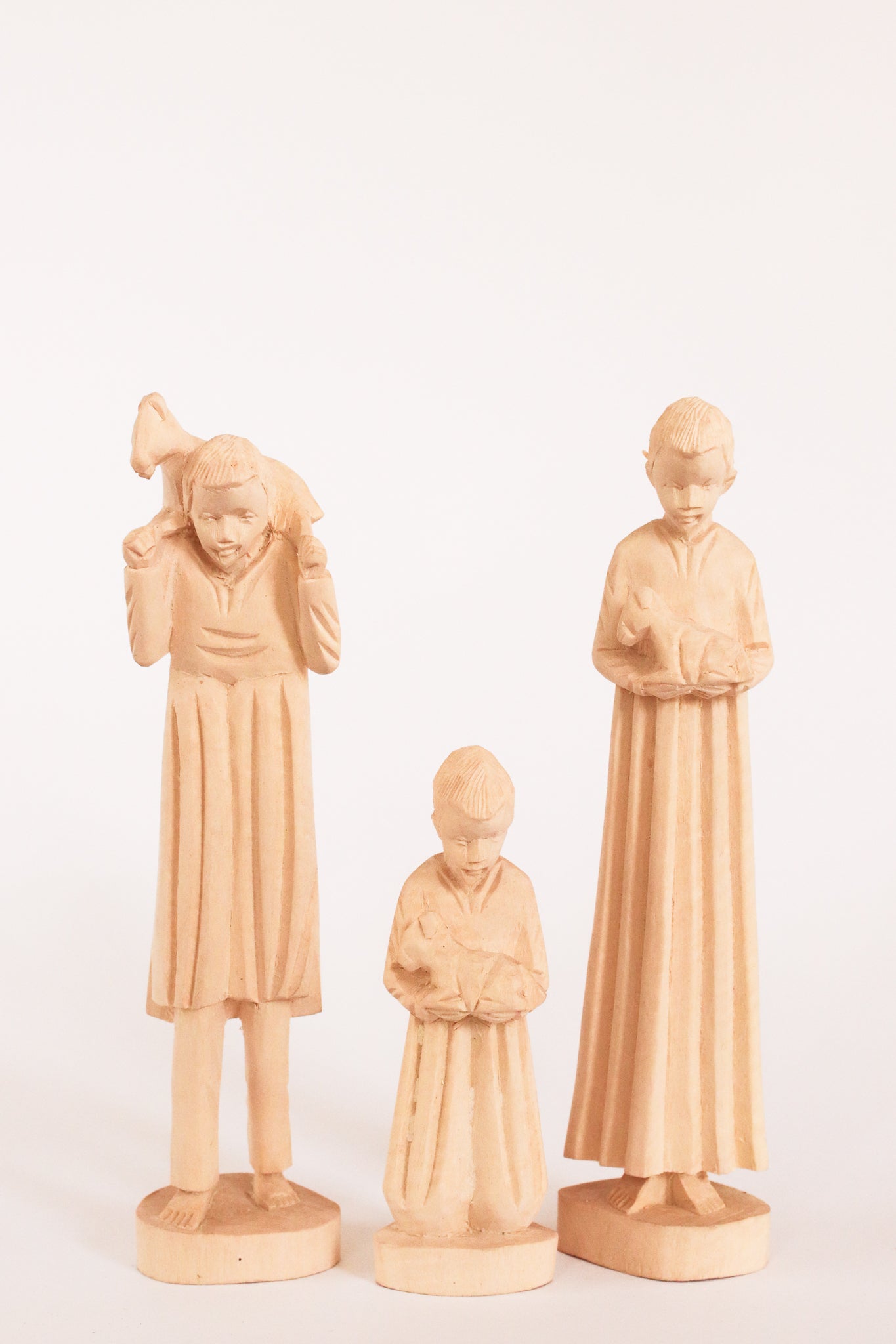 Hand-Carved Fanazava Wood Nativity (12 Figures), Second Edition