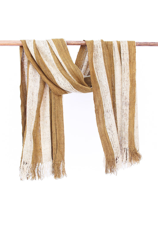 Wild Silk Scarf, Passion Fruit + Turmeric + Sun Bleached