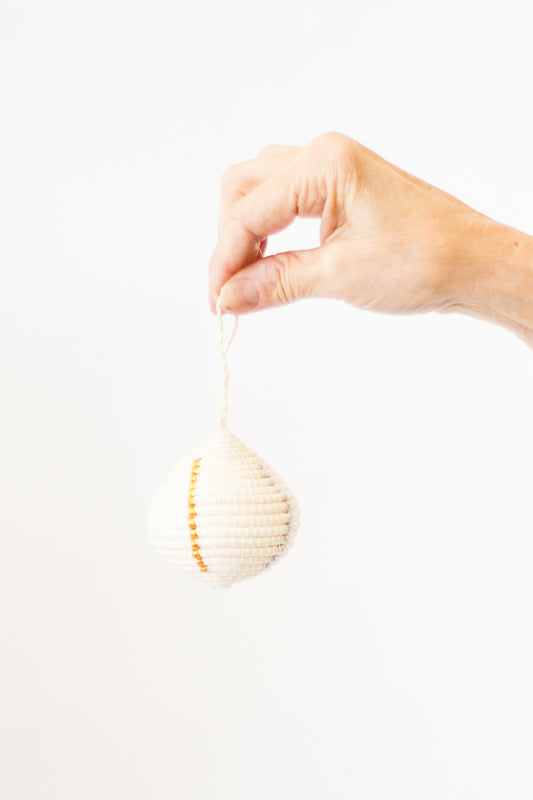 Woven Striped Christmas Ornament