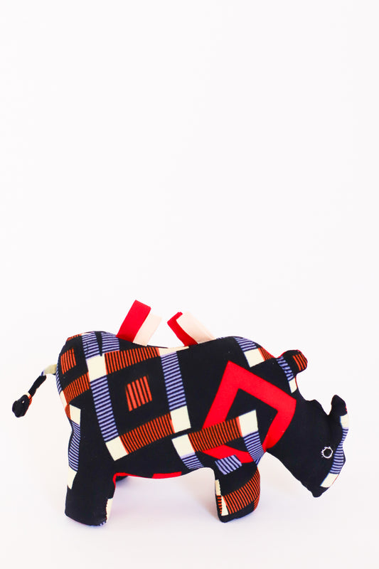 Plush Kitenge Rhino, Colonel