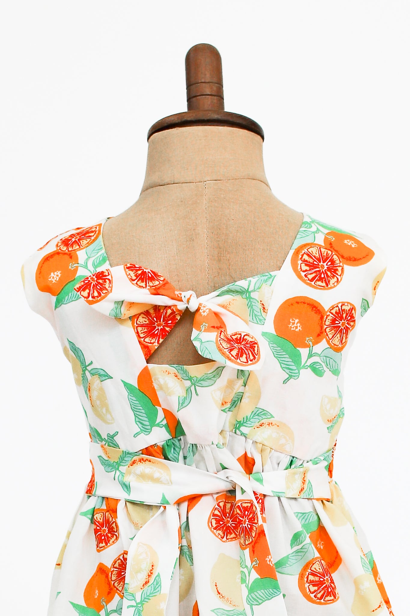 Hand-Smocked Dress, Citrus