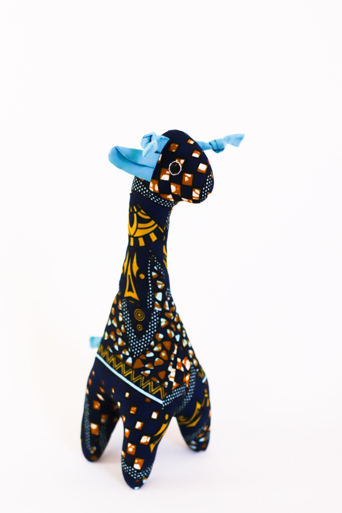 Plush Kitenge Giraffe, Lucky