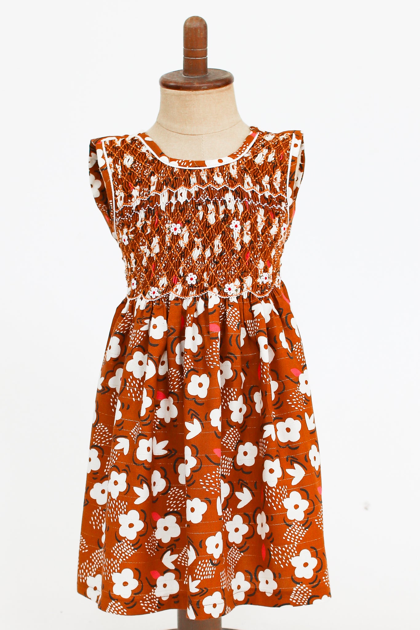 Hand-Smocked Dress, Dogwood