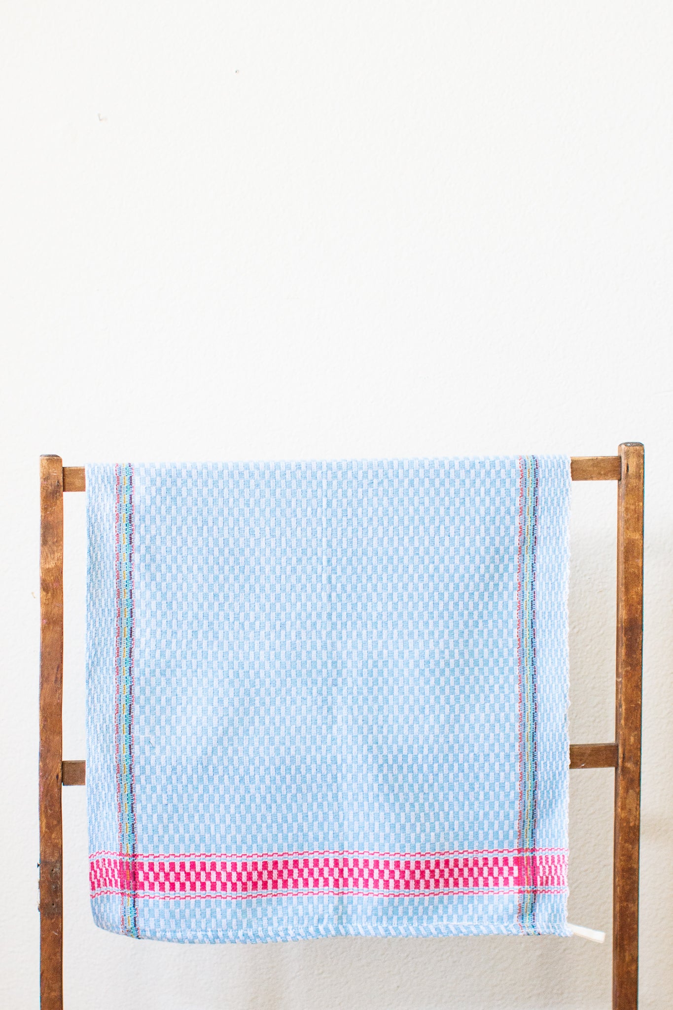 Handwoven Egyptian Cotton Tea Towel, Pool