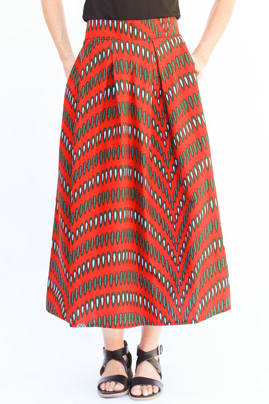 Mupenzi Skirt, Persimmon