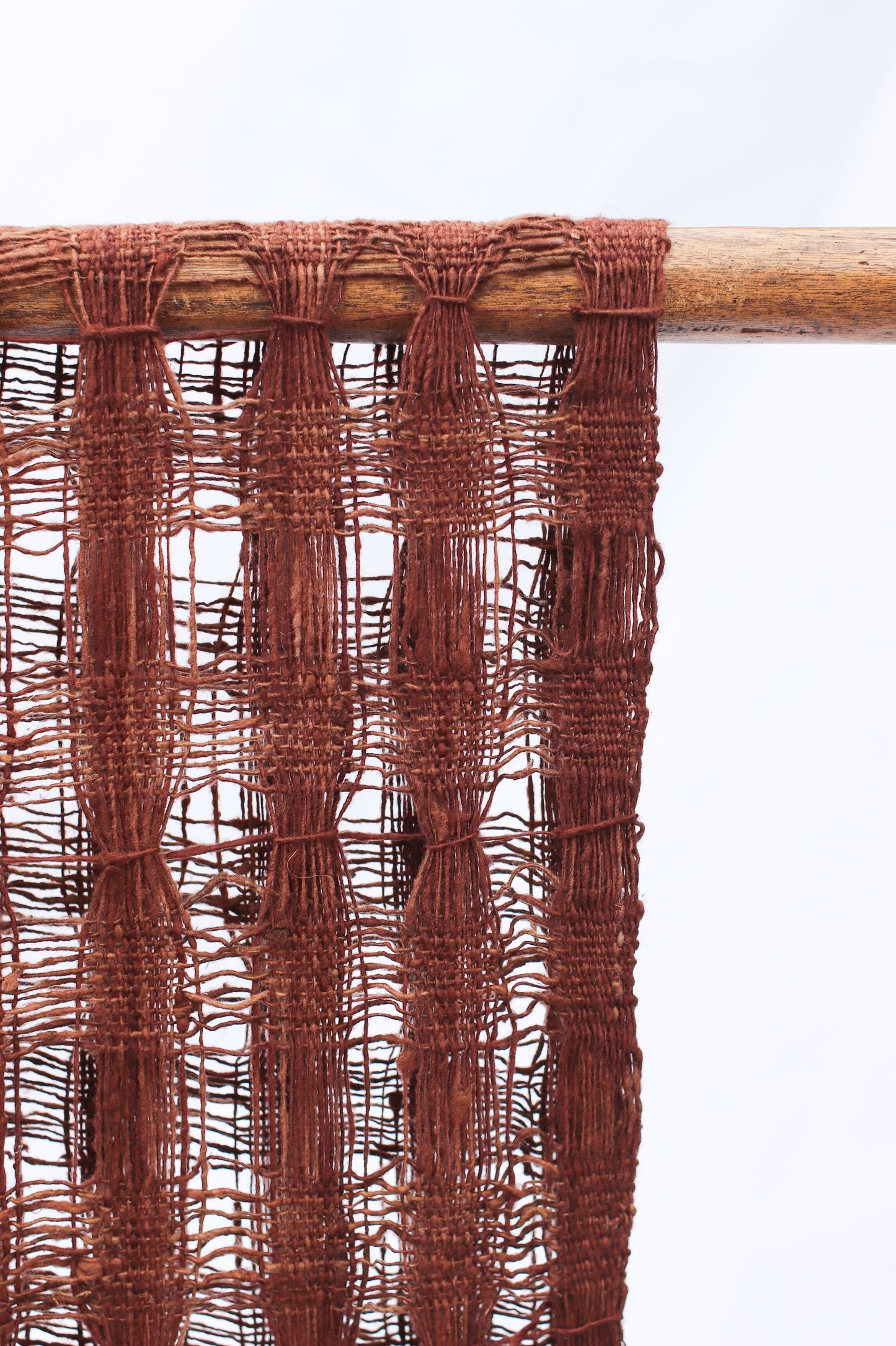 Wild Silk Chunky Open-Weave Scarf, Mushroom