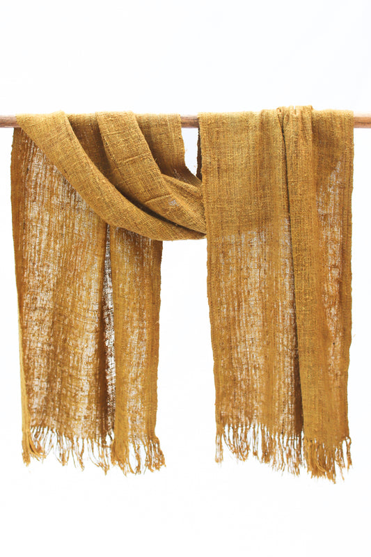 Wild Silk Scarf, Turmeric + Passion Fruit