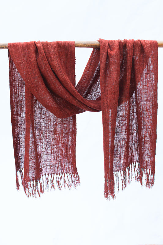 Wild Silk Scarf, Nato Bark Medium