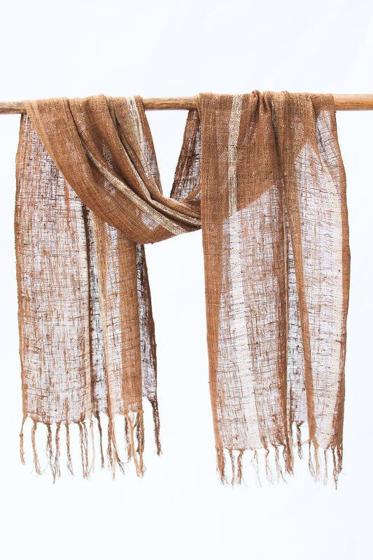 Wild Silk Scarf, Mushroom + Sun Bleached