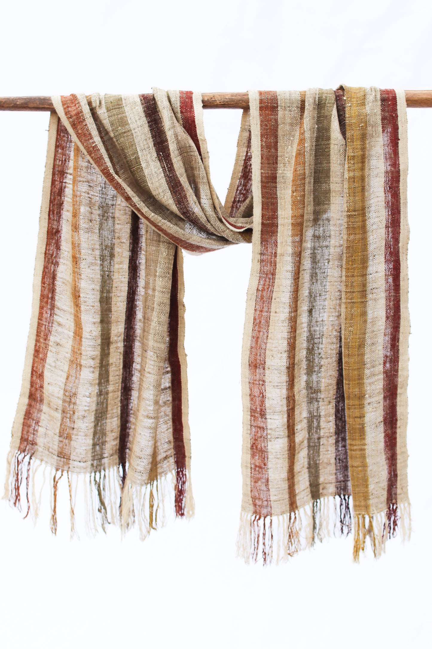 Wild Silk Scarf, Sun Bleached + Nato Bark + Passion Fruit + Pisiadia + Natural