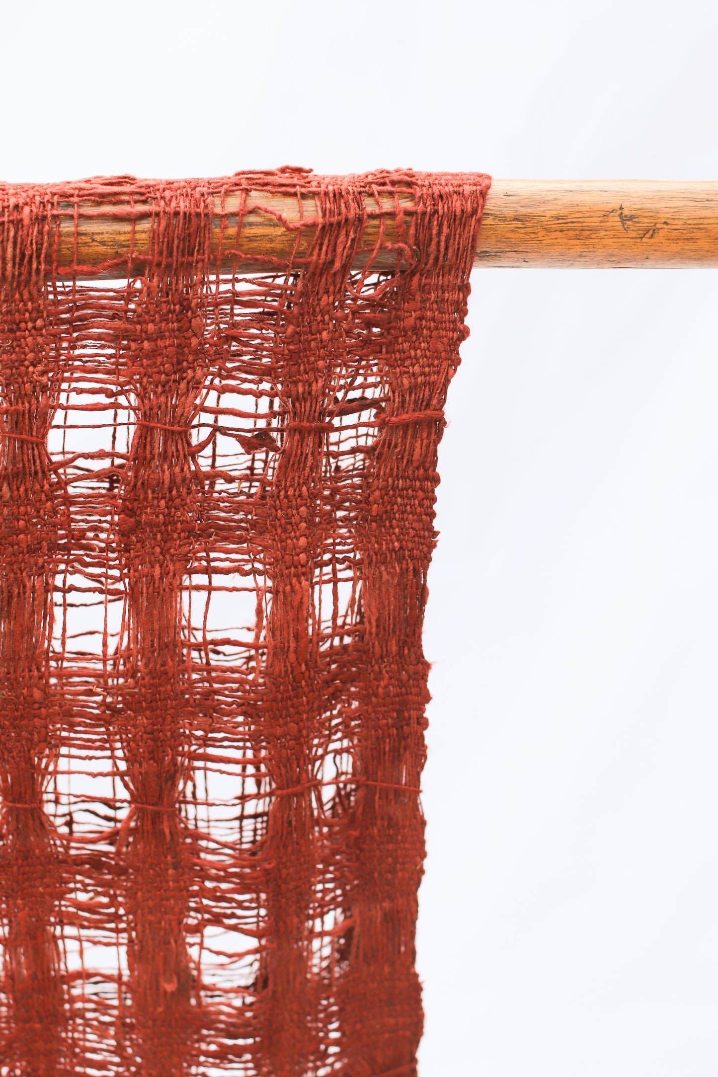 Wild Silk Chunky Open-Weave Scarf, Nato Bark