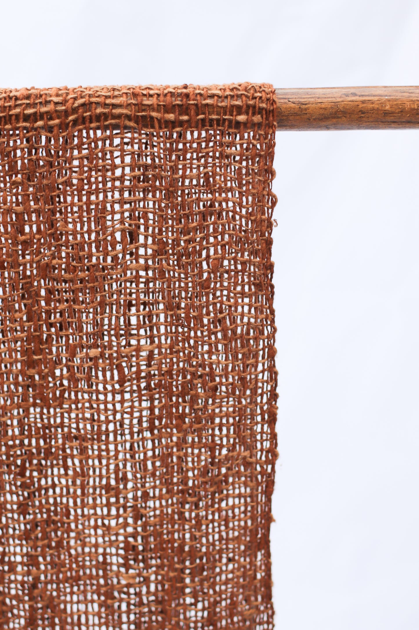 Wild Silk Scarf, Chunky, Nato Bark + Turmeric