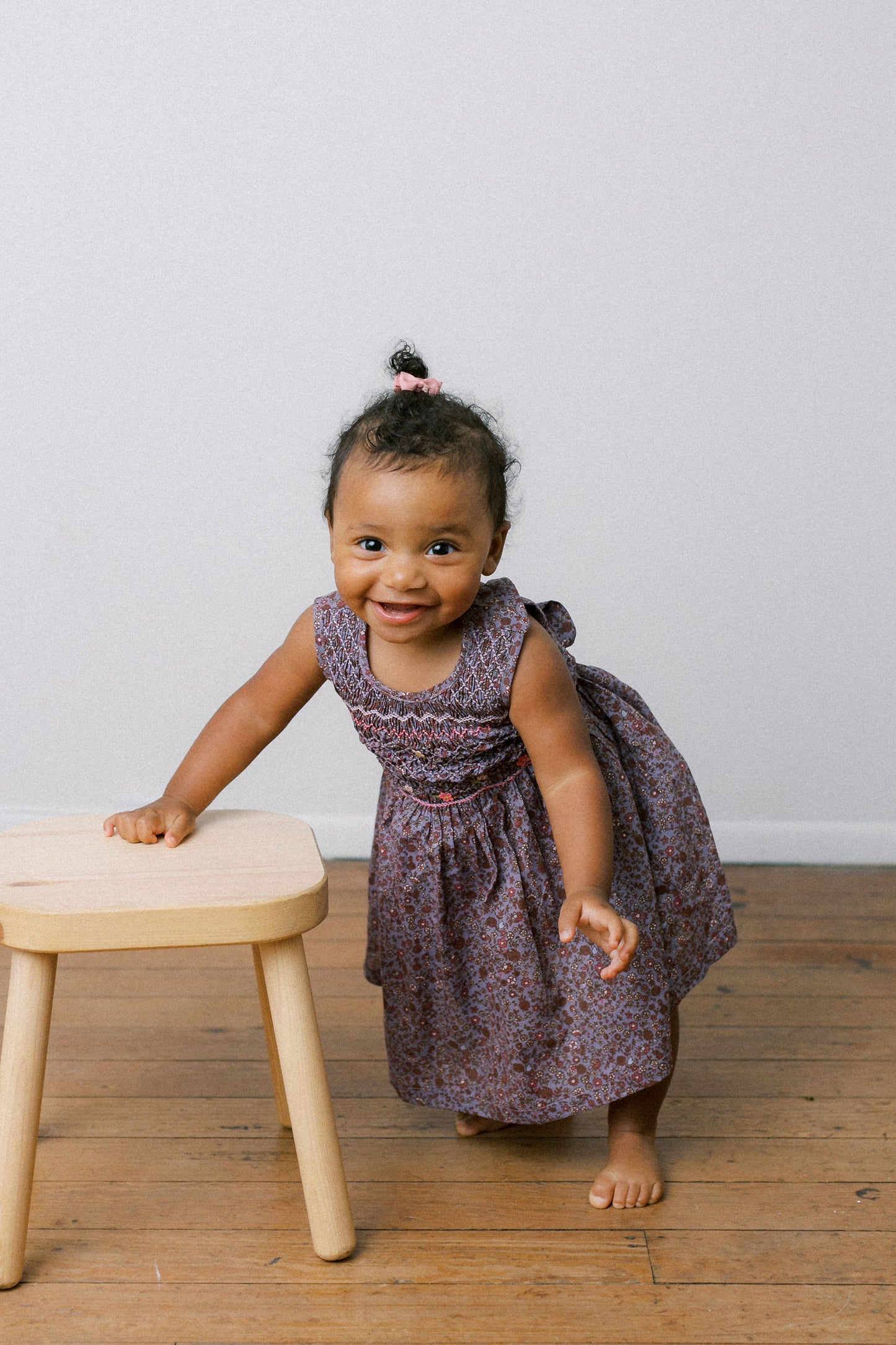 Hand-Smocked Dress Floral, Potpourri Paisley