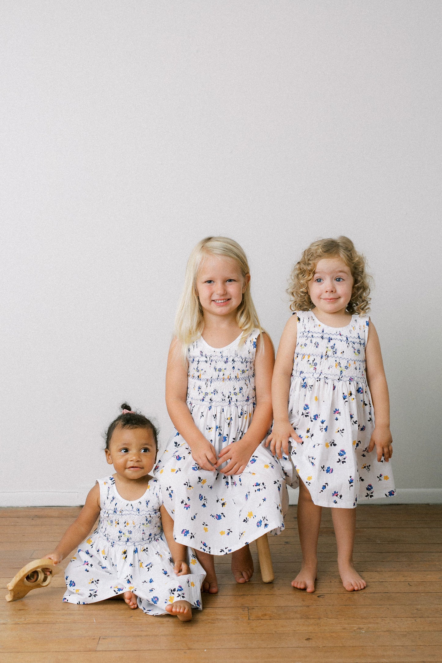 Hand-Smocked Dress Floral, Wildflower