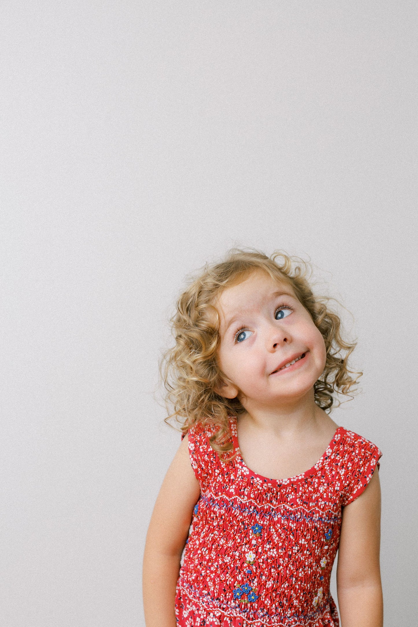 Hand-Smocked Dress Floral, Picnic