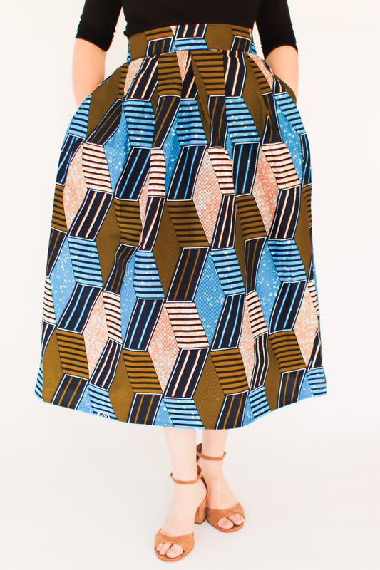 Mapenzi Skirt, City Scape