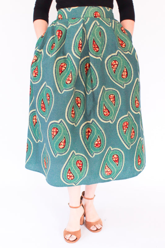 Mapenzi Skirt, Paisley