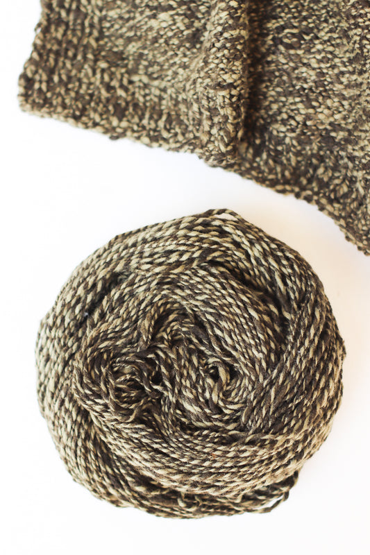 Wild Borocera Silk Yarn + Ethiopian Cotton, Rich Topiary