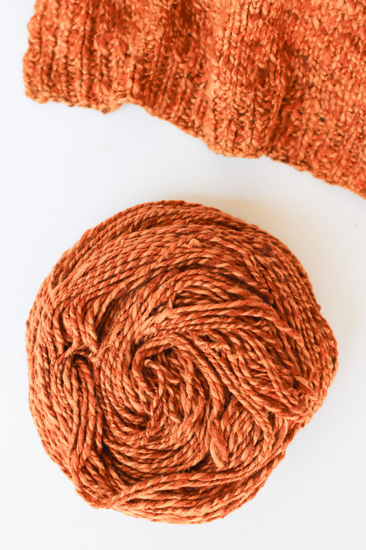 Wild Borocera Silk Yarn + Ethiopian Cotton, Cosmos