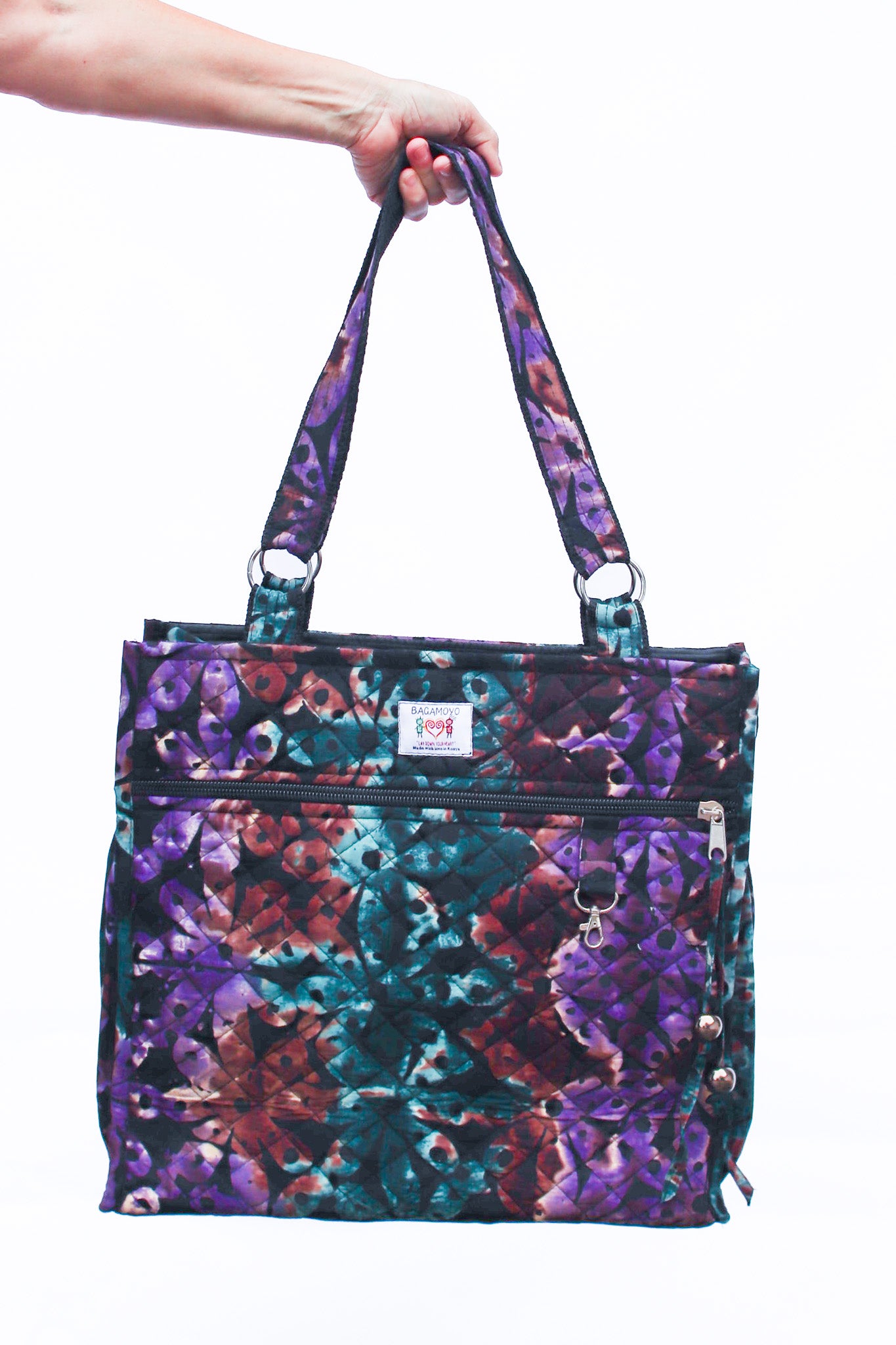 Wax Print Tote, Tie Dye