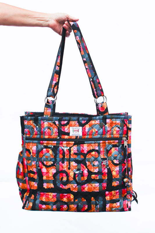 Wax Print Tote, Parade