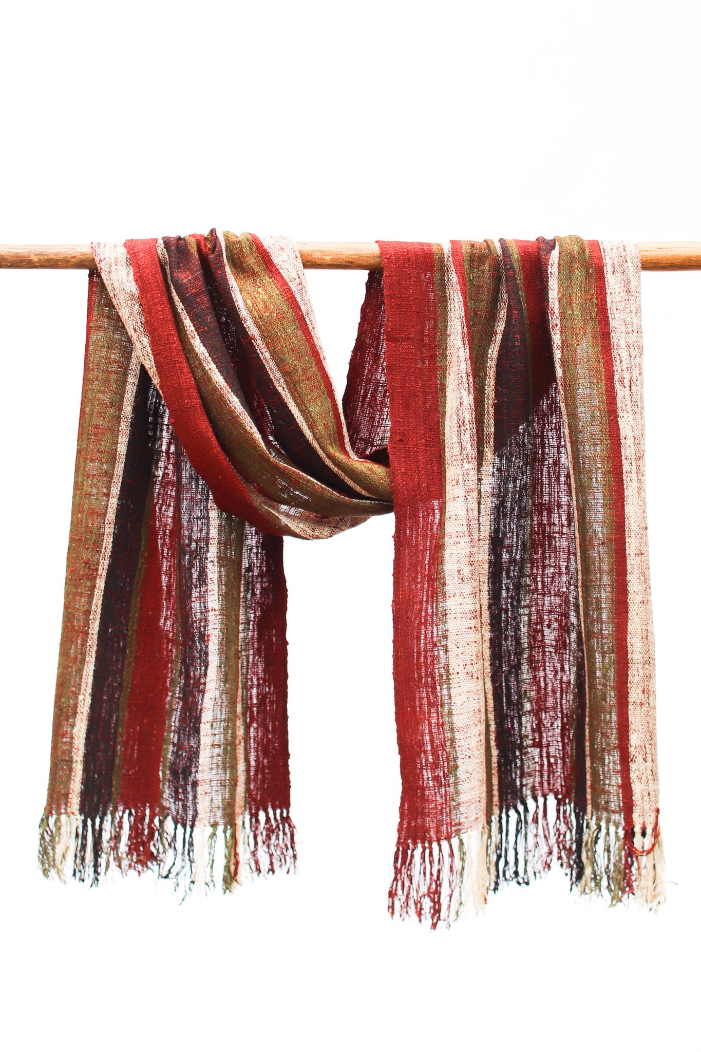 Wild Silk Scarf, Nato Bark + Psaidia +Black Mud + Sun Bleached Stripe