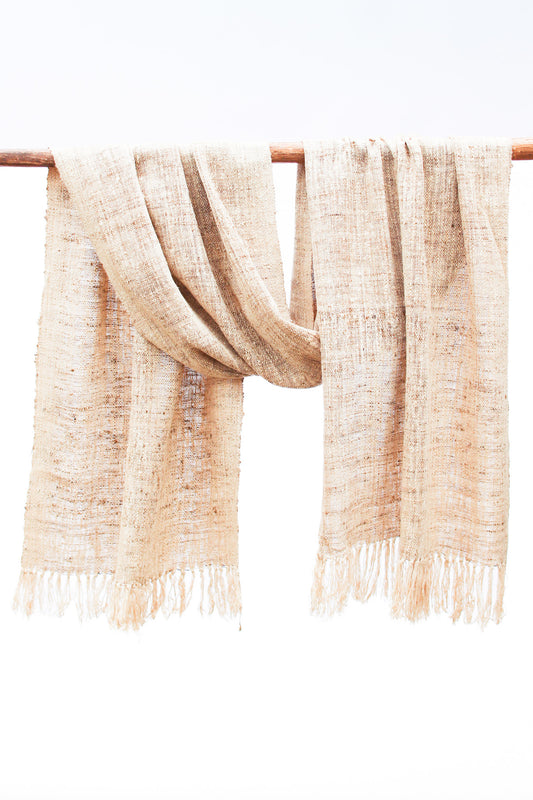 Wild Silk Scarf, Natural + Sun Bleached