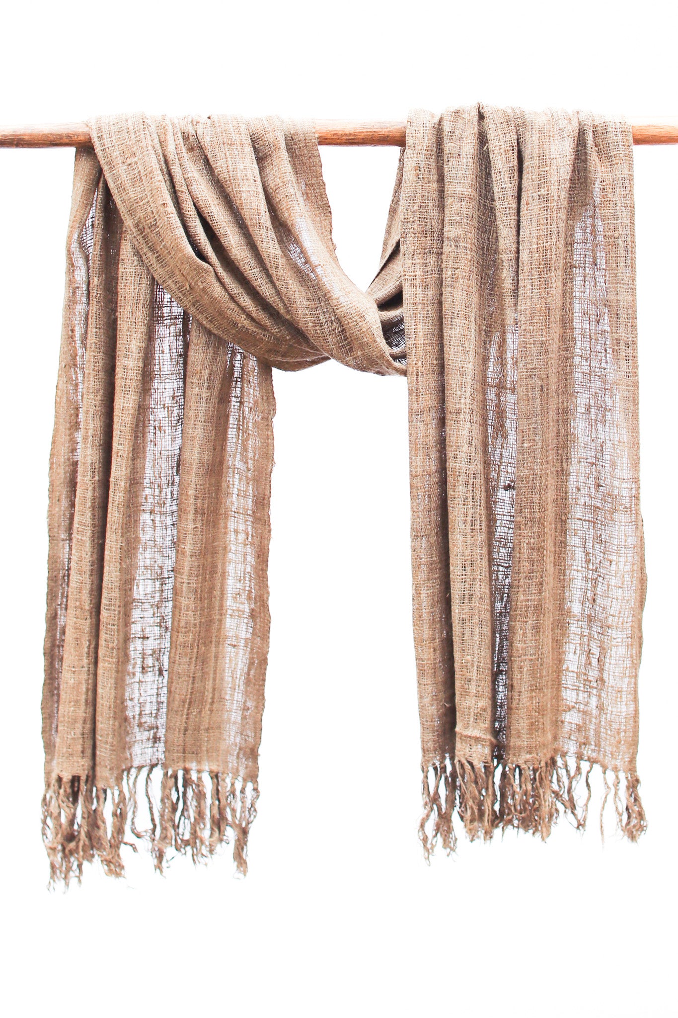 Wild Silk Scarf, Natural