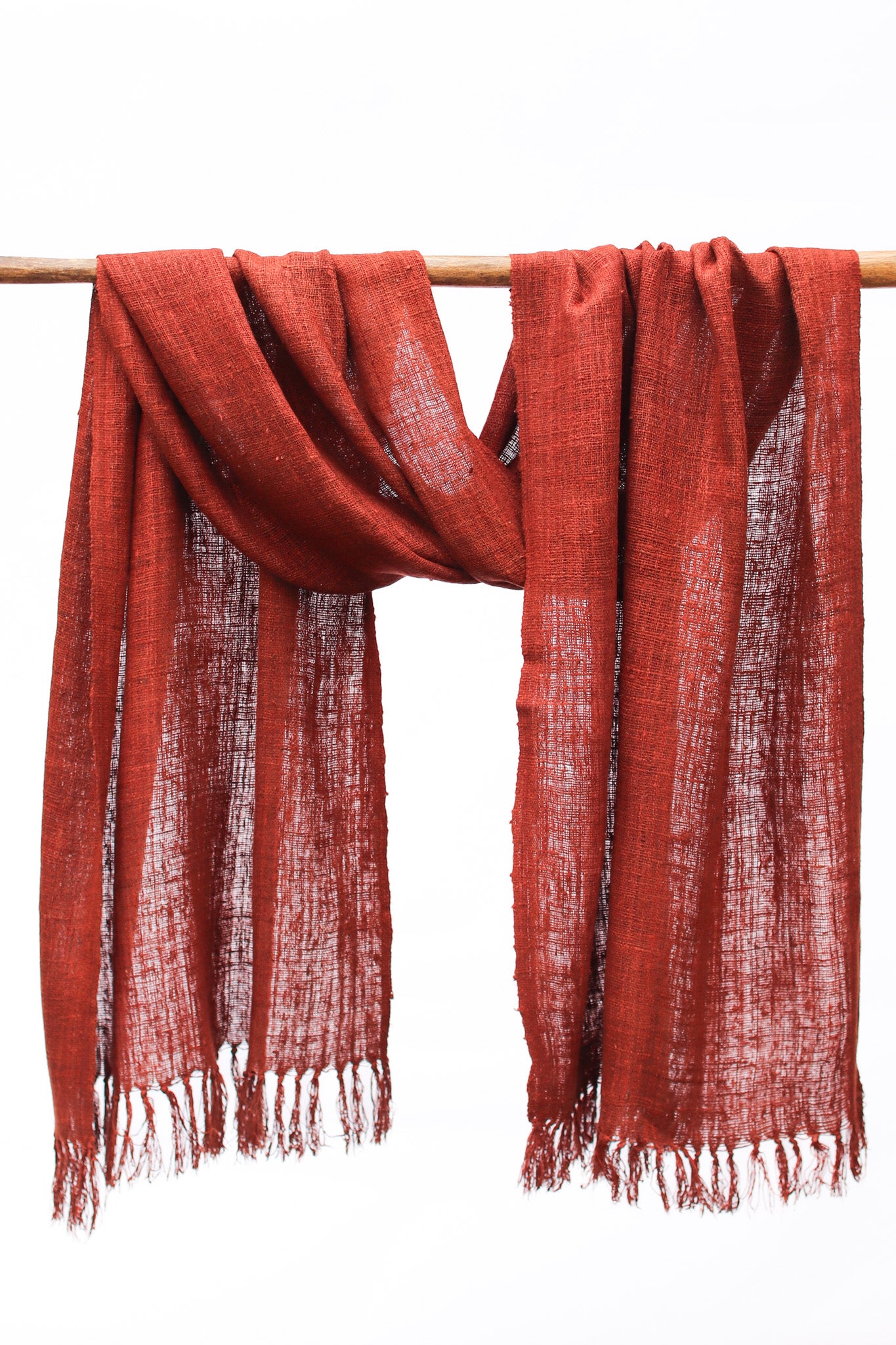 Wild Silk Scarf, Nato Bark Large