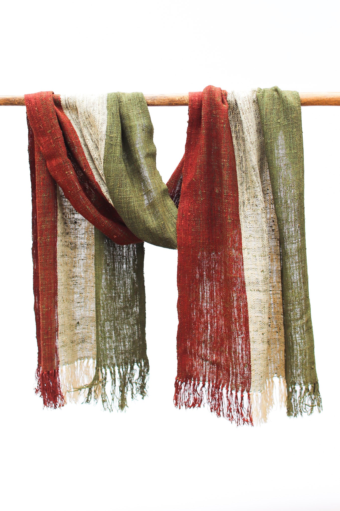 Wild Silk Scarf, Nato Bark + Sun Bleached + Pasaidia