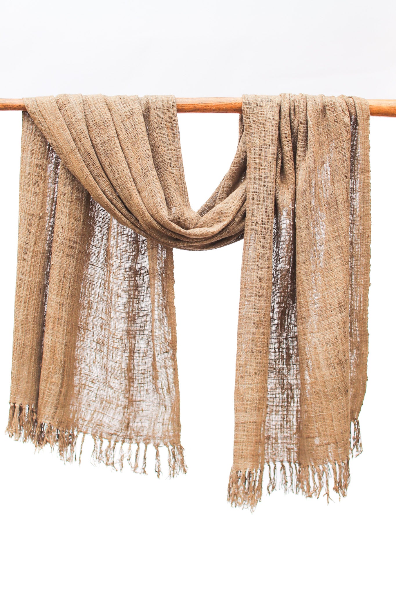 Wild Silk Scarf, Mushroom