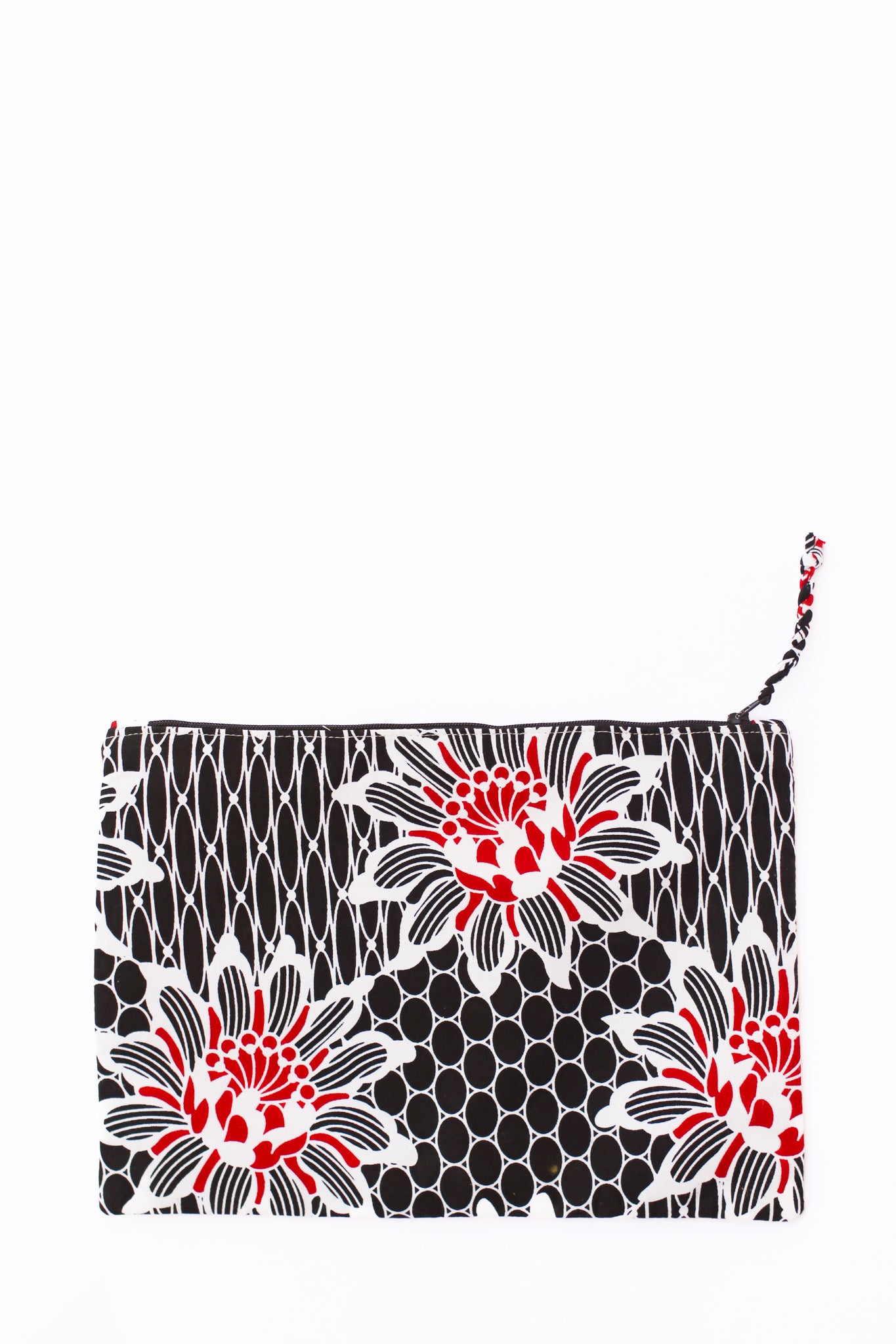 Embroidered Giraffe Pouch, Berry