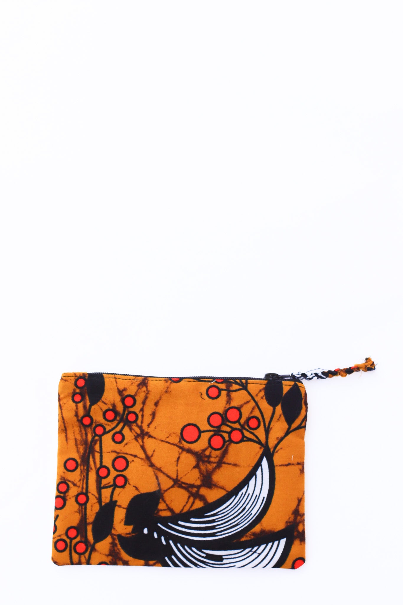 Embroidered Swallow Pouch, Neon