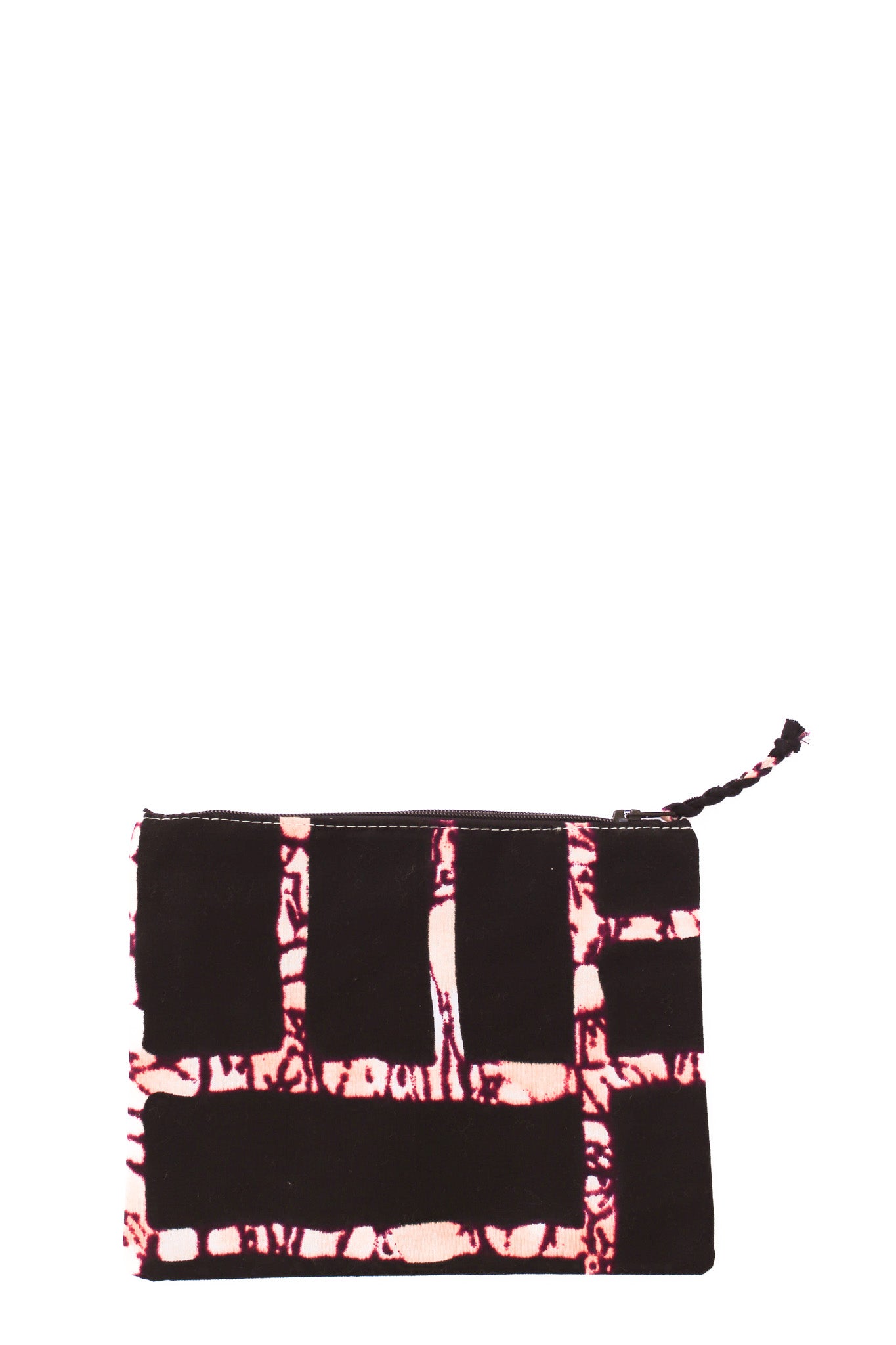 Embroidered Swallow Pouch, Burgundy