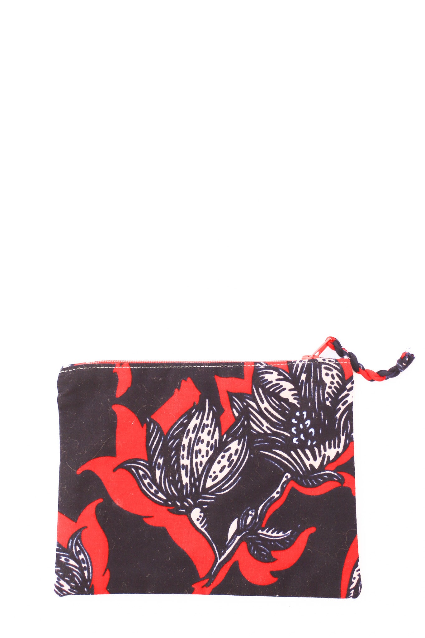 Embroidered Swallow Pouch, Red