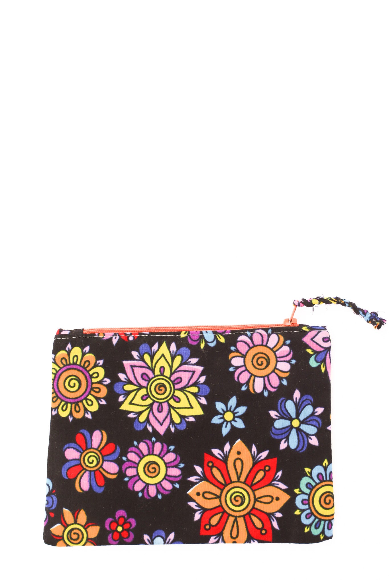 Embroidered Swallow Pouch, Hot Pink