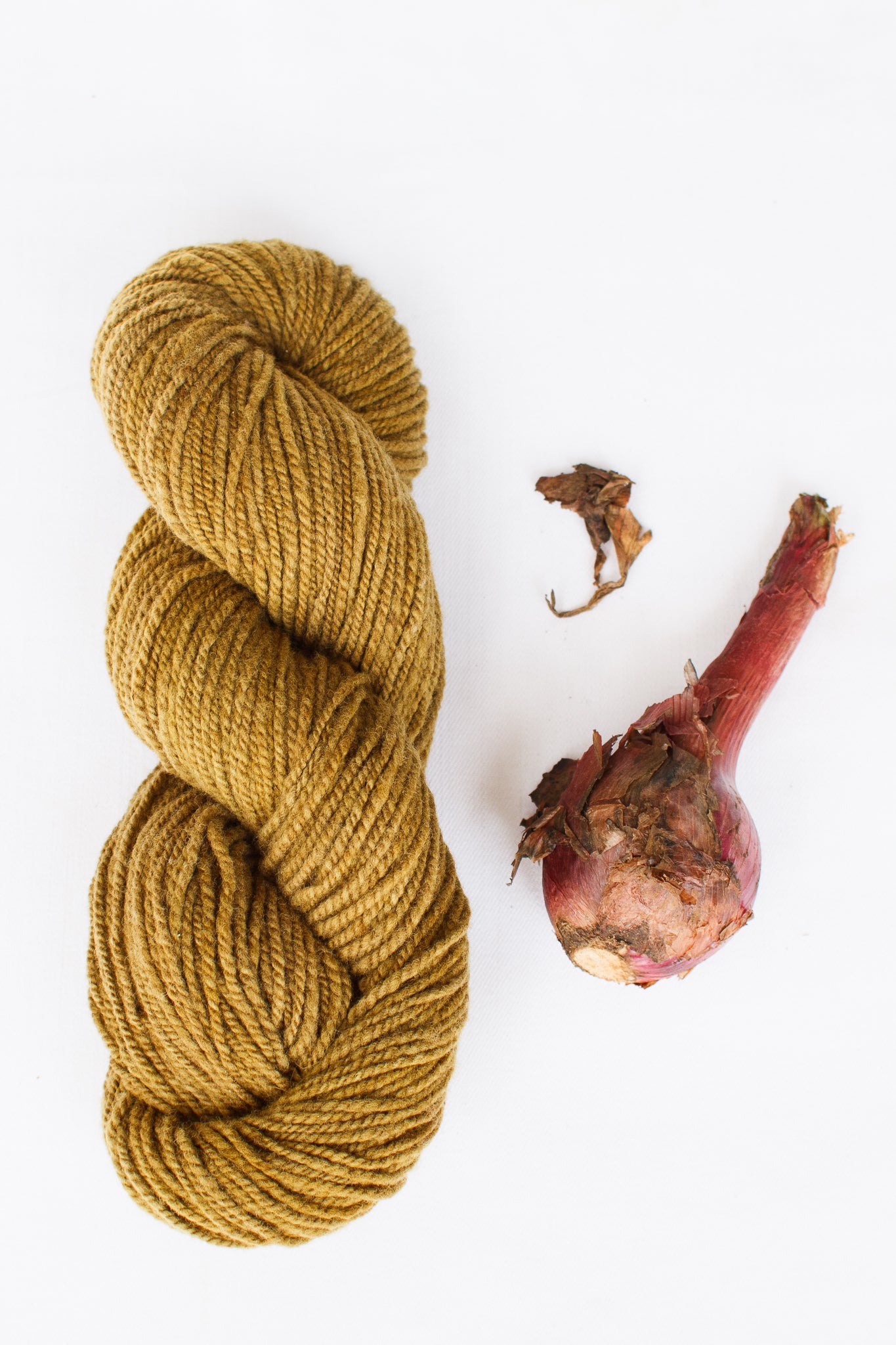 Organic Merino Wool Yarn, Rich Onionskin