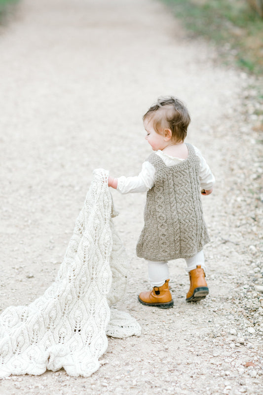 Mia Baby Blanket in Wool