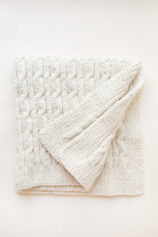 Cabled Baby Blanket