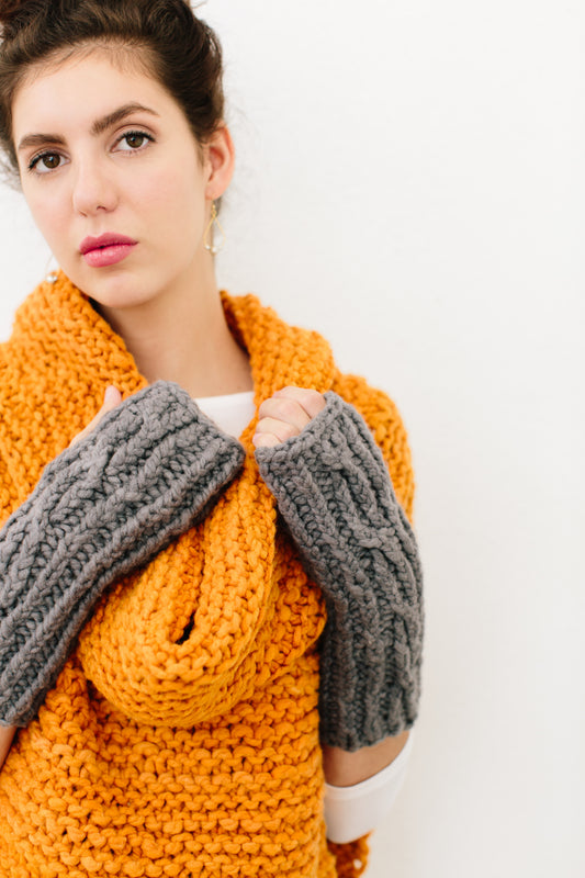 Knitting Pattern Kit, Odette Hand Warmers