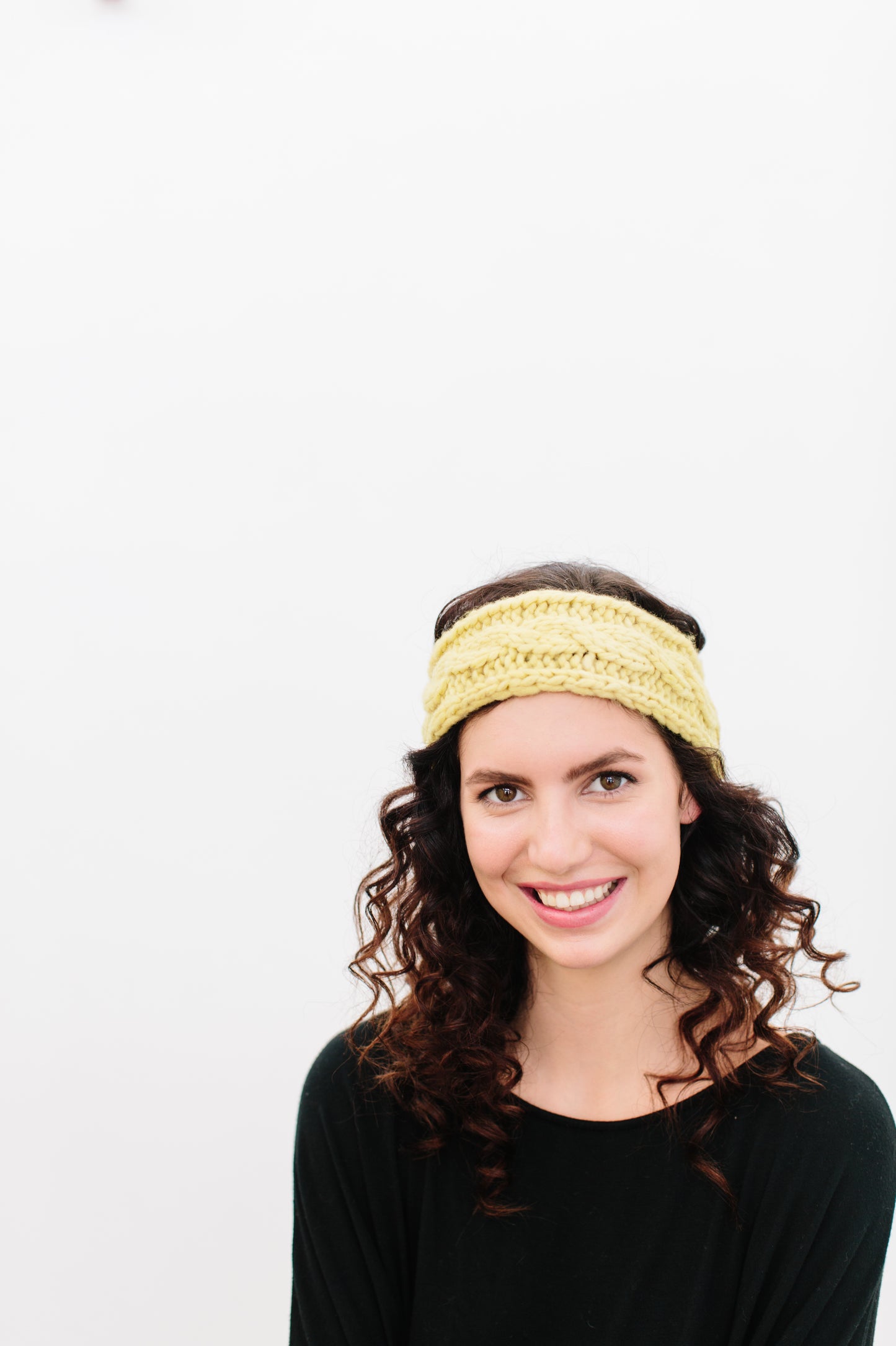 Odette Cabled Headband in Organic Merino