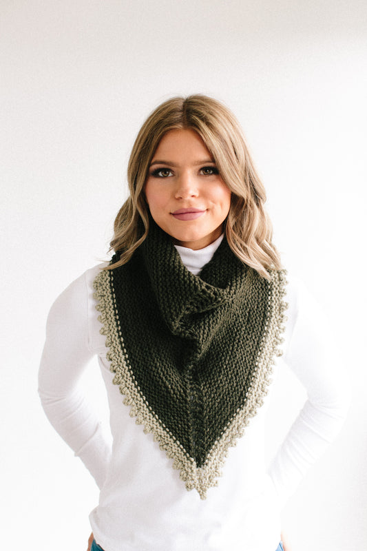 Knitting Pattern, Montgomery Knit Shawl