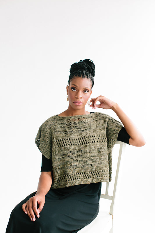 Knitting Pattern, River Banks Top