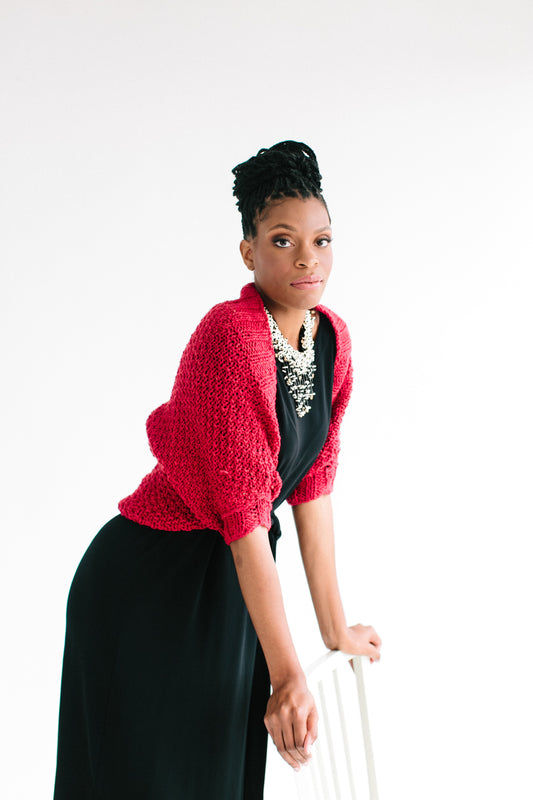 Knitting Pattern, River Nile Shrug