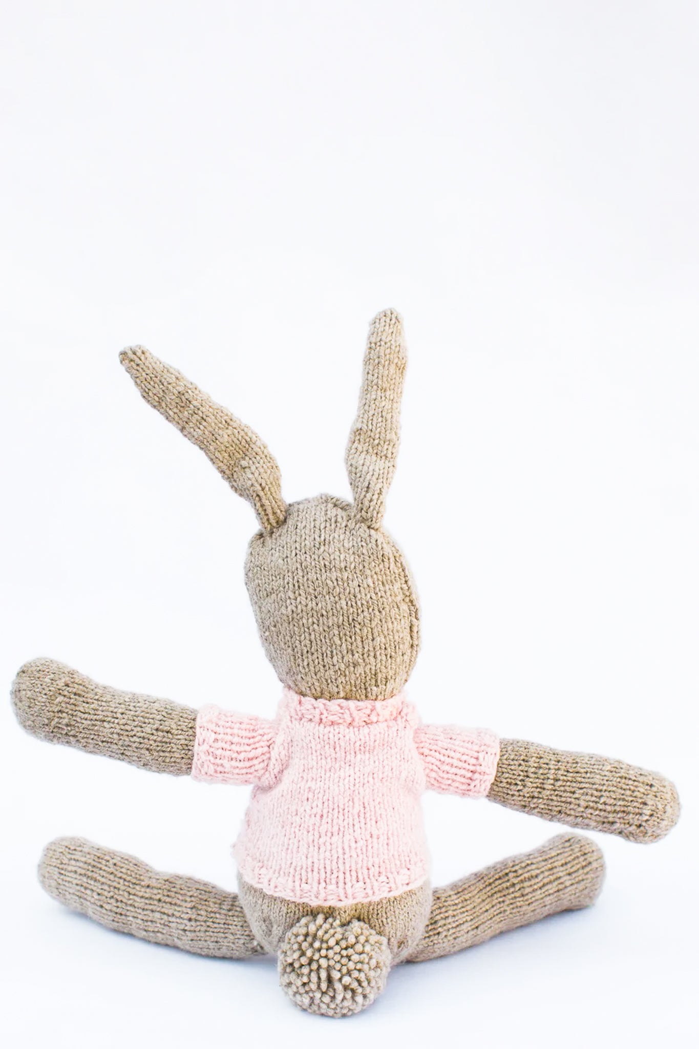 Esther Bunny with a Heart Sweater, Cochineal Blush