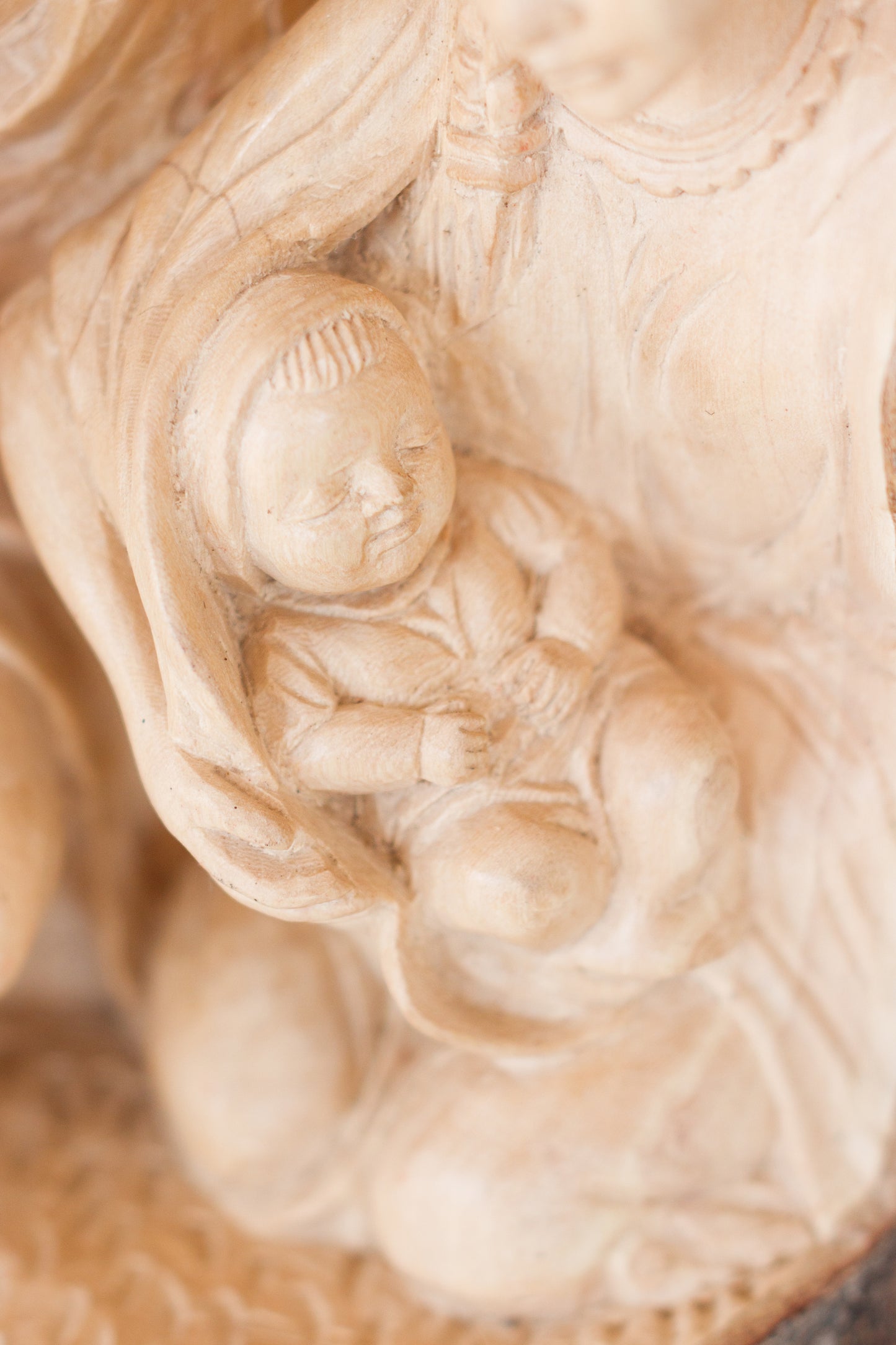 Hand-Carved Single Piece Nativity