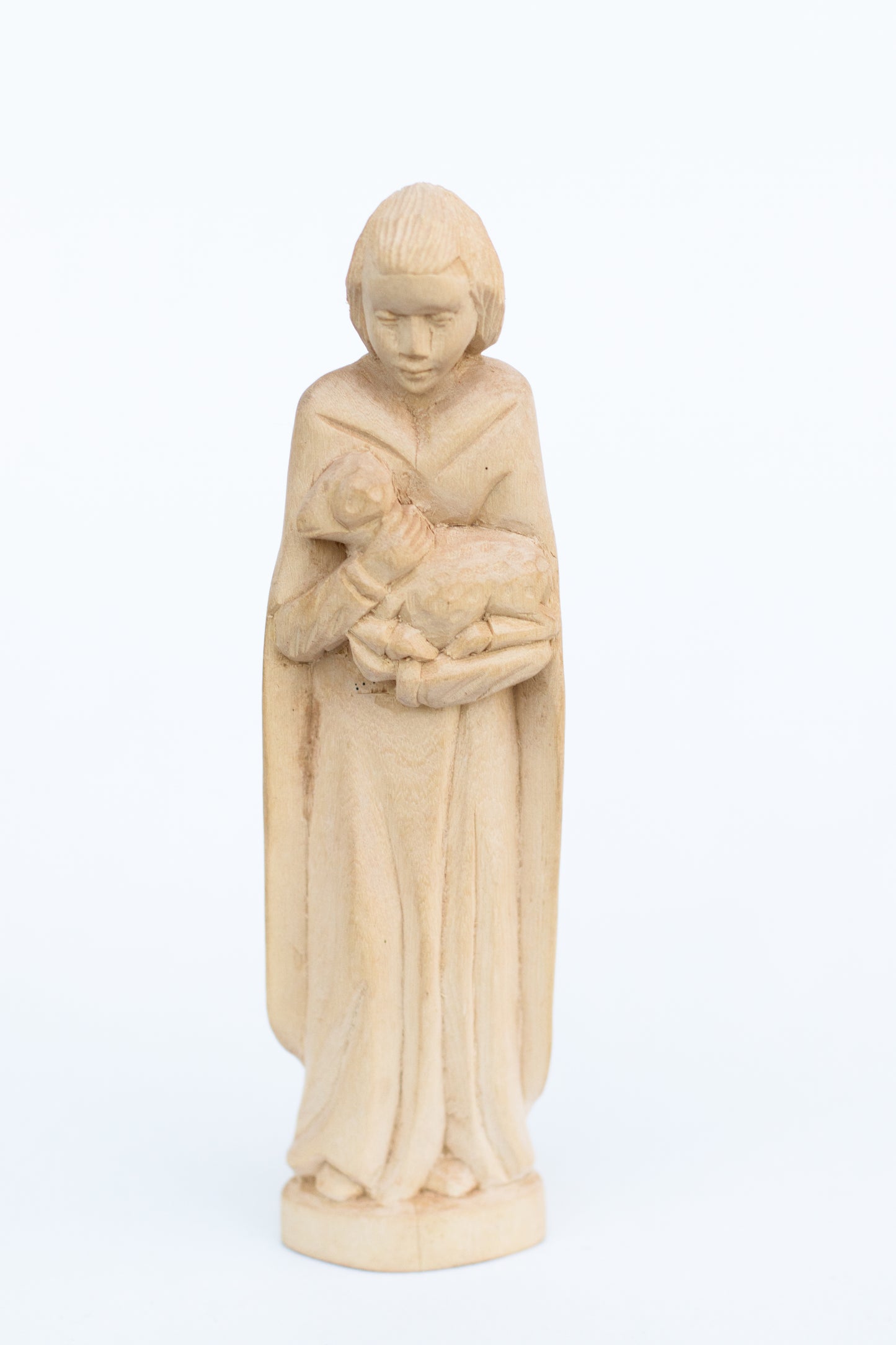 Hand-Carved Fanazava Wood Nativity (9 Figures)